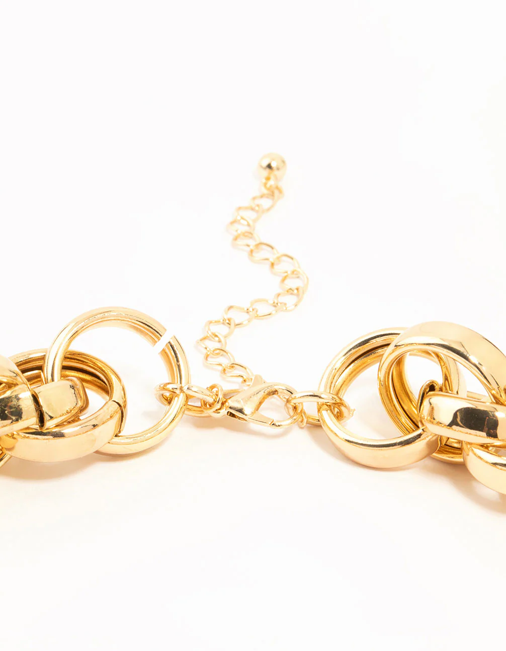 Large Gold Open Chain Necklace - Image 5