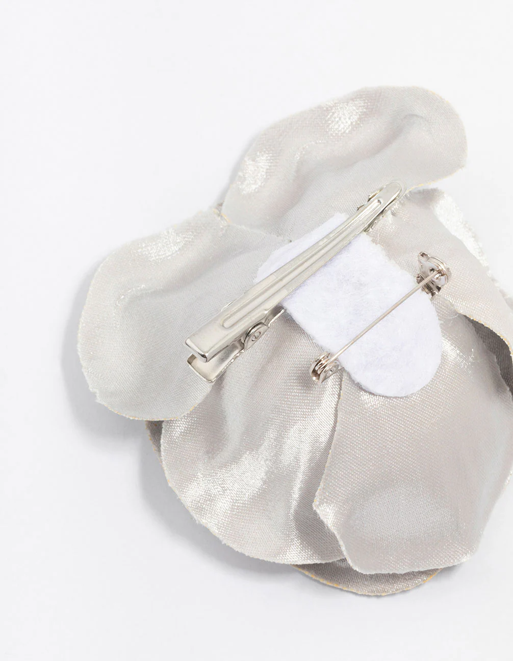 Large Metallic Flower Clip - Image 3