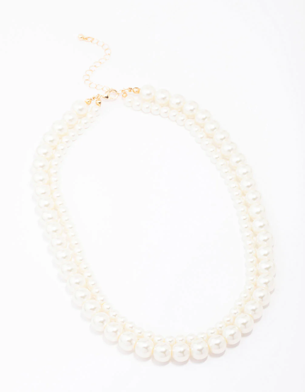 Layered Chunky Pearl Necklace - Image 2