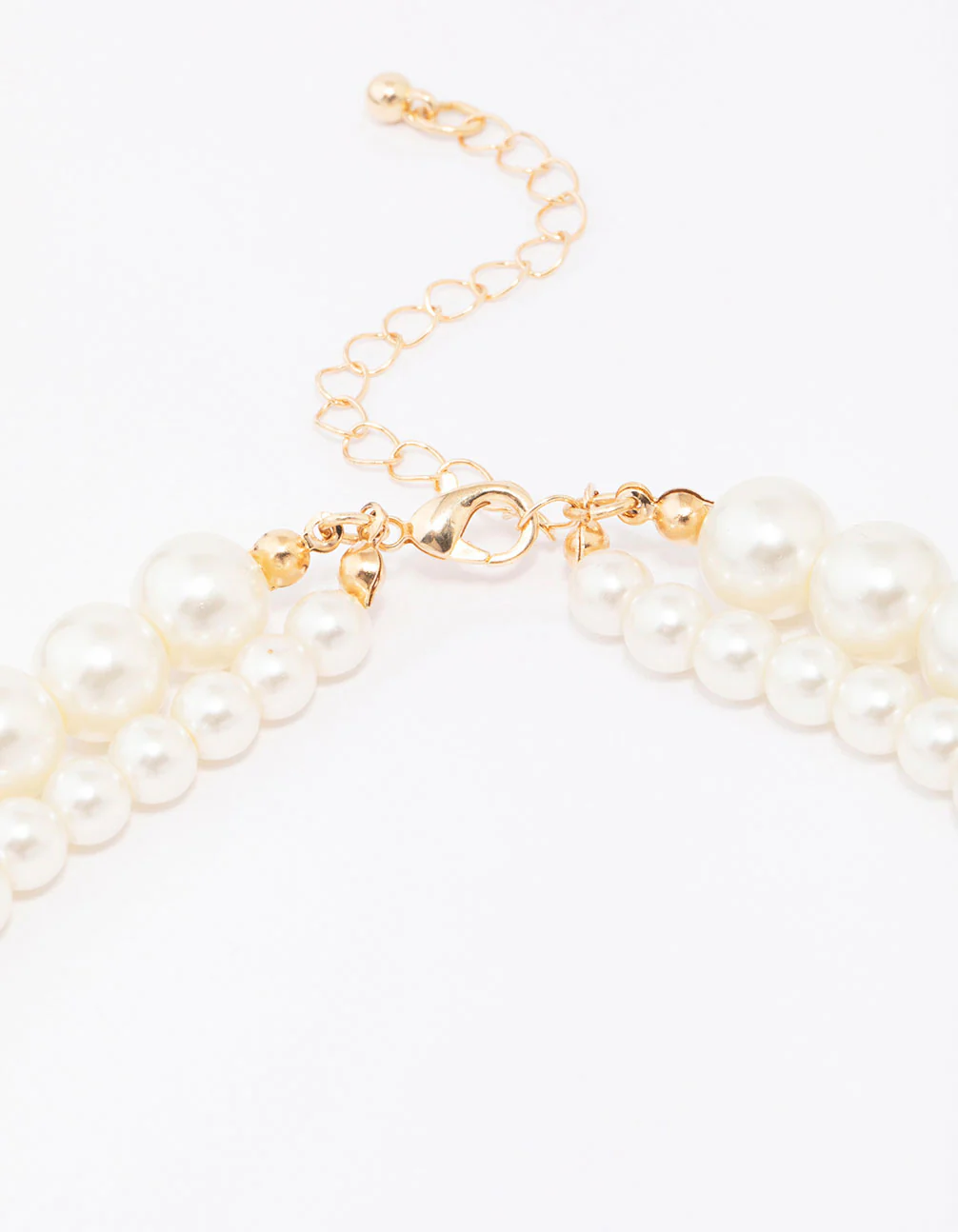 Layered Chunky Pearl Necklace - Image 3