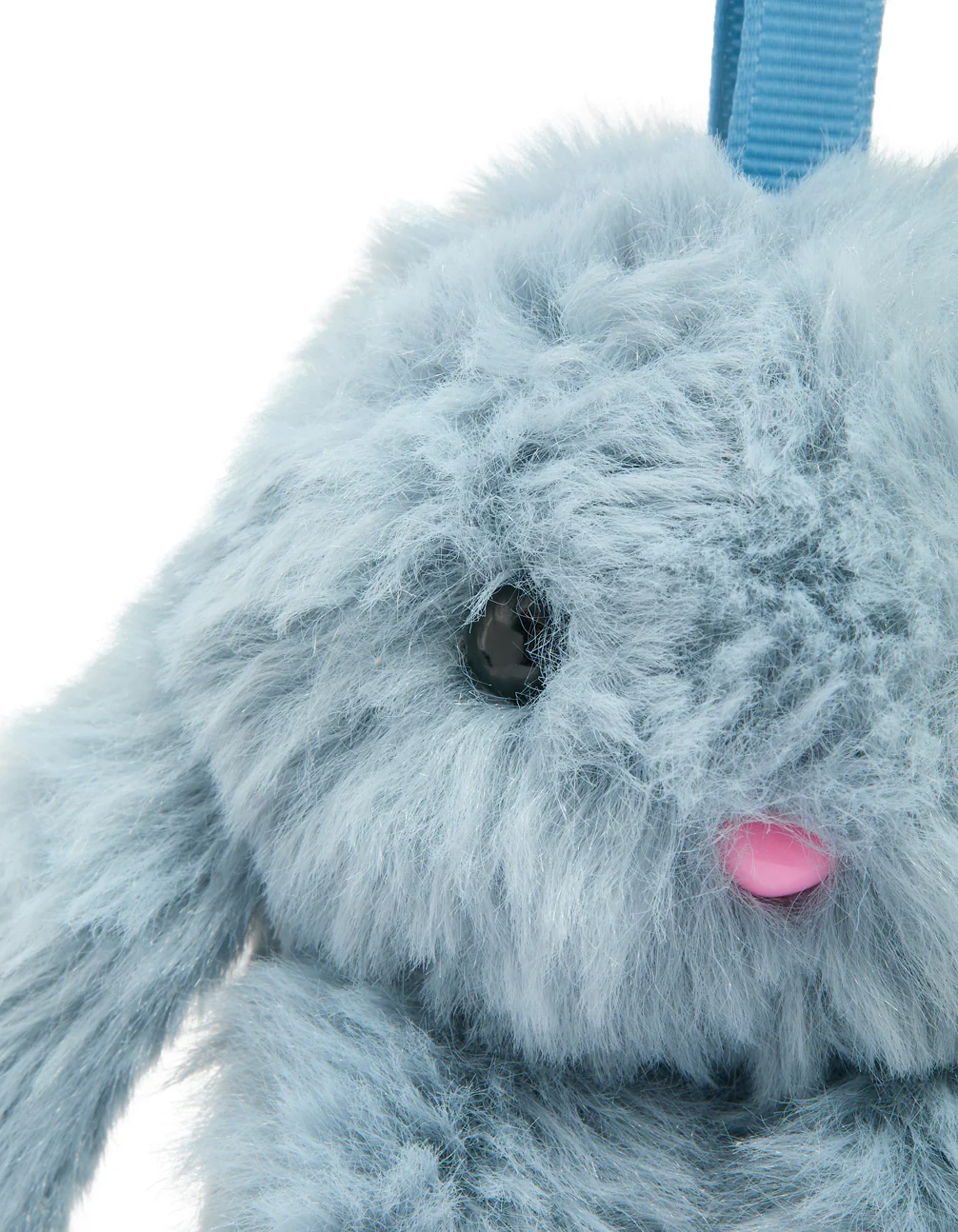 Light Blue Fabric Bunny Key Chain - Image 2