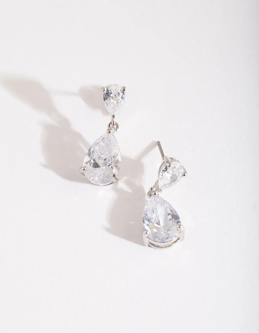 Mirrored Teardrop Crystal Earring - Image 4
