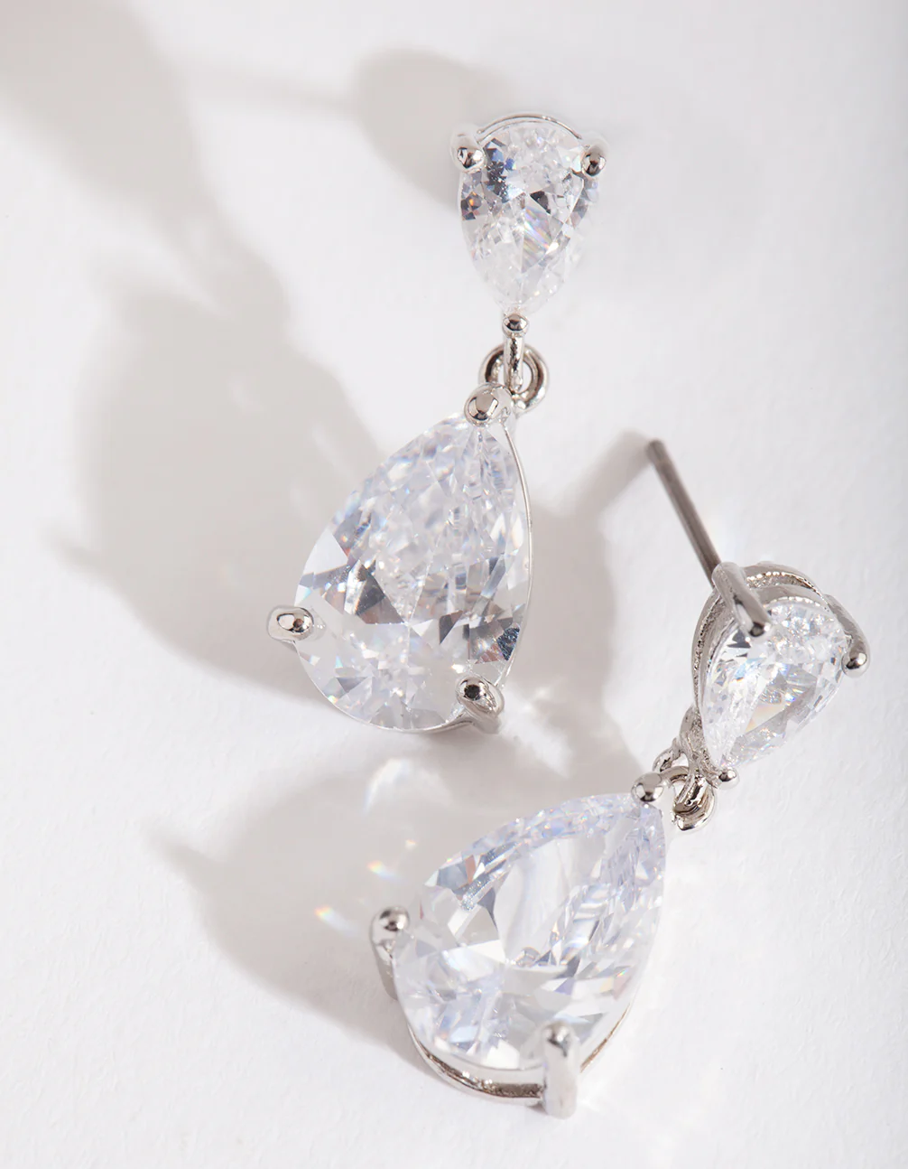 Mirrored Teardrop Crystal Earring - Image 5