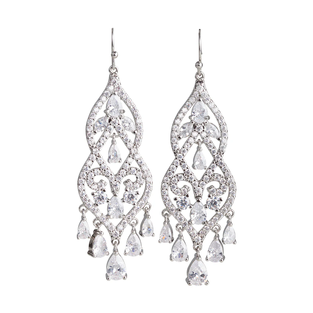 Statement Vintage Chandelier Earrings - Image 3