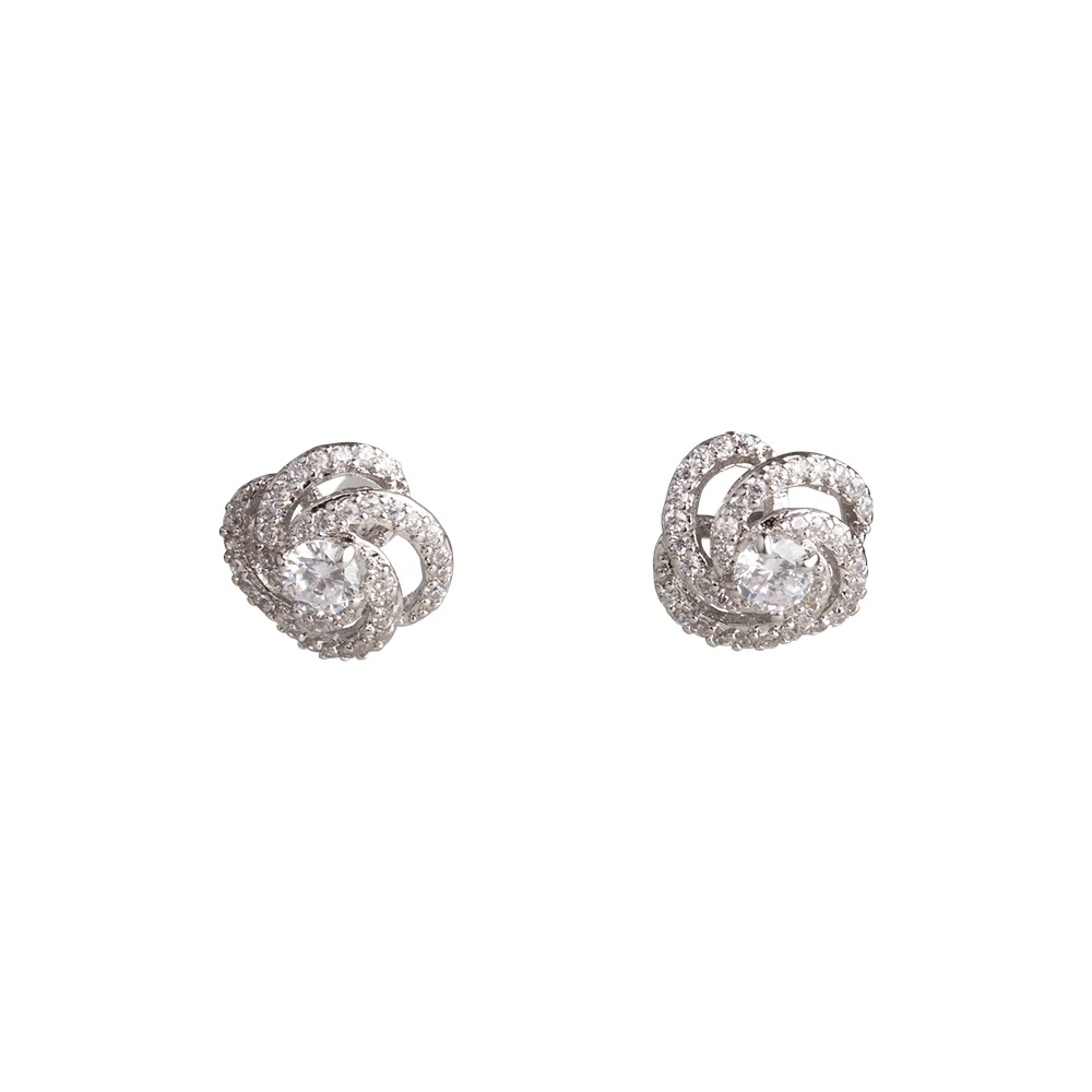 Crystal Knot Earrings - Image 2