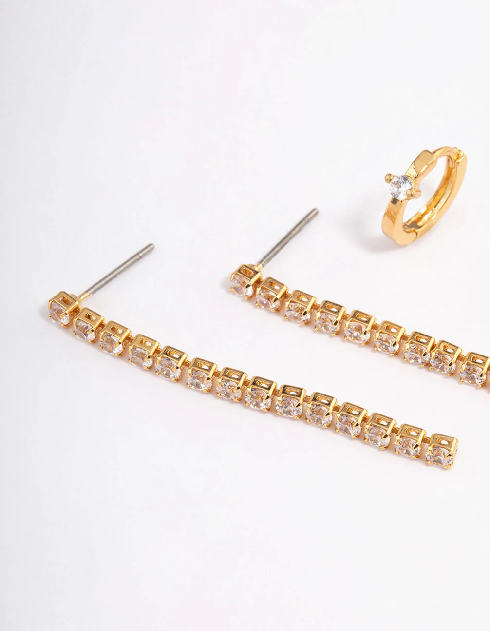 Gold Plated Cupchain Drop Earrings Pack - Image 2