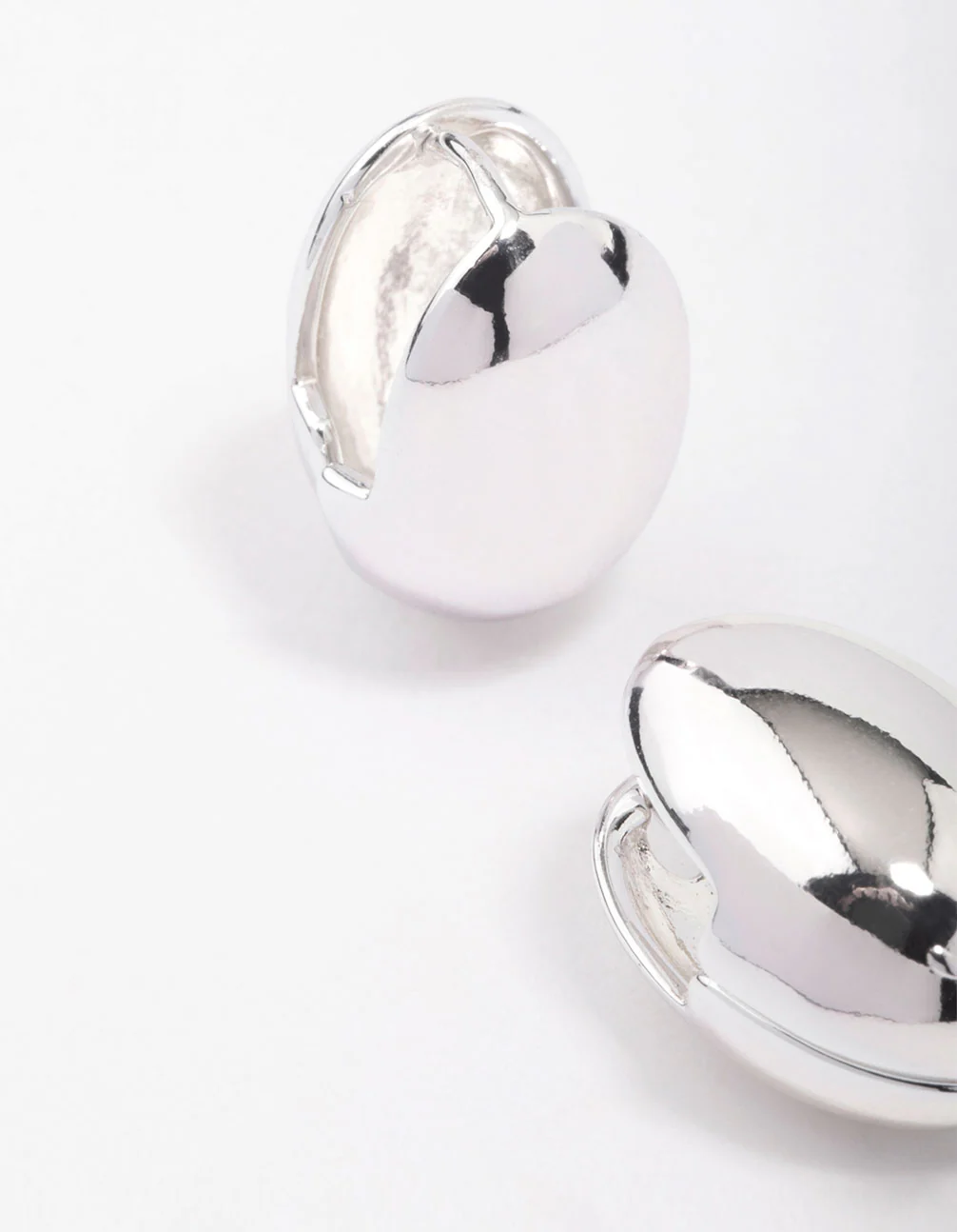 Silver Plated Brass  Grape Huggie Earrings - Image 2