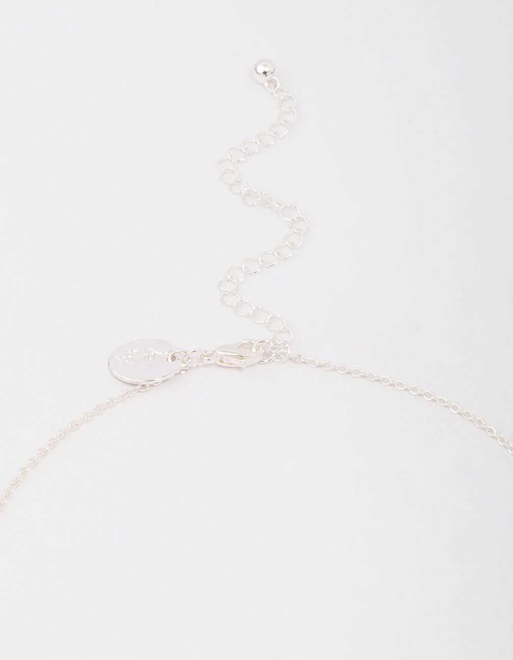 Silver Plated Brass Large Marquise Cross Pendant Necklace - Image 3