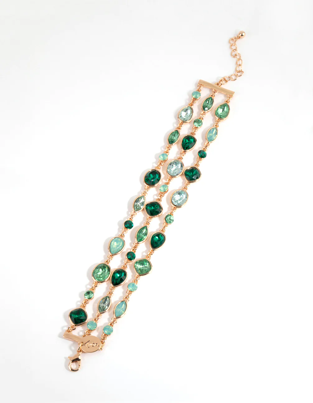 Green Marquise Mix Stone Bracelet - Image 2