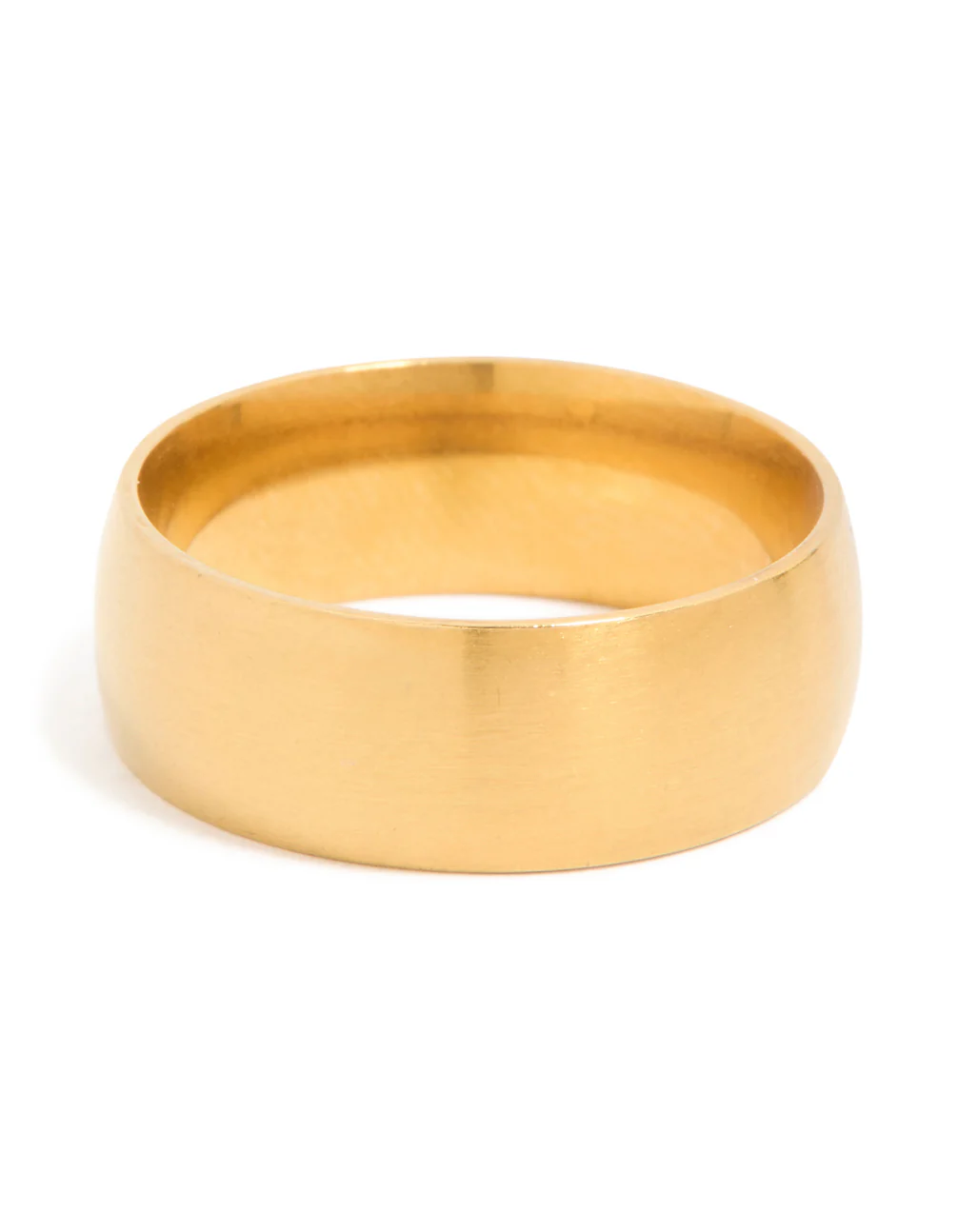 Mens Waterproof Gold Plated Stainless Steel Band Ring - Image 5