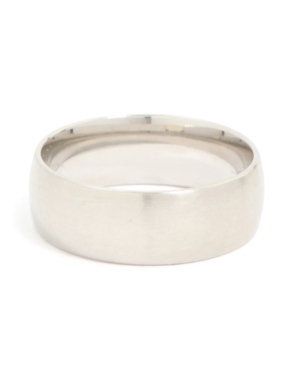 Mens Waterproof Stainless Steel Brushed Wide Band Ring - Image 5