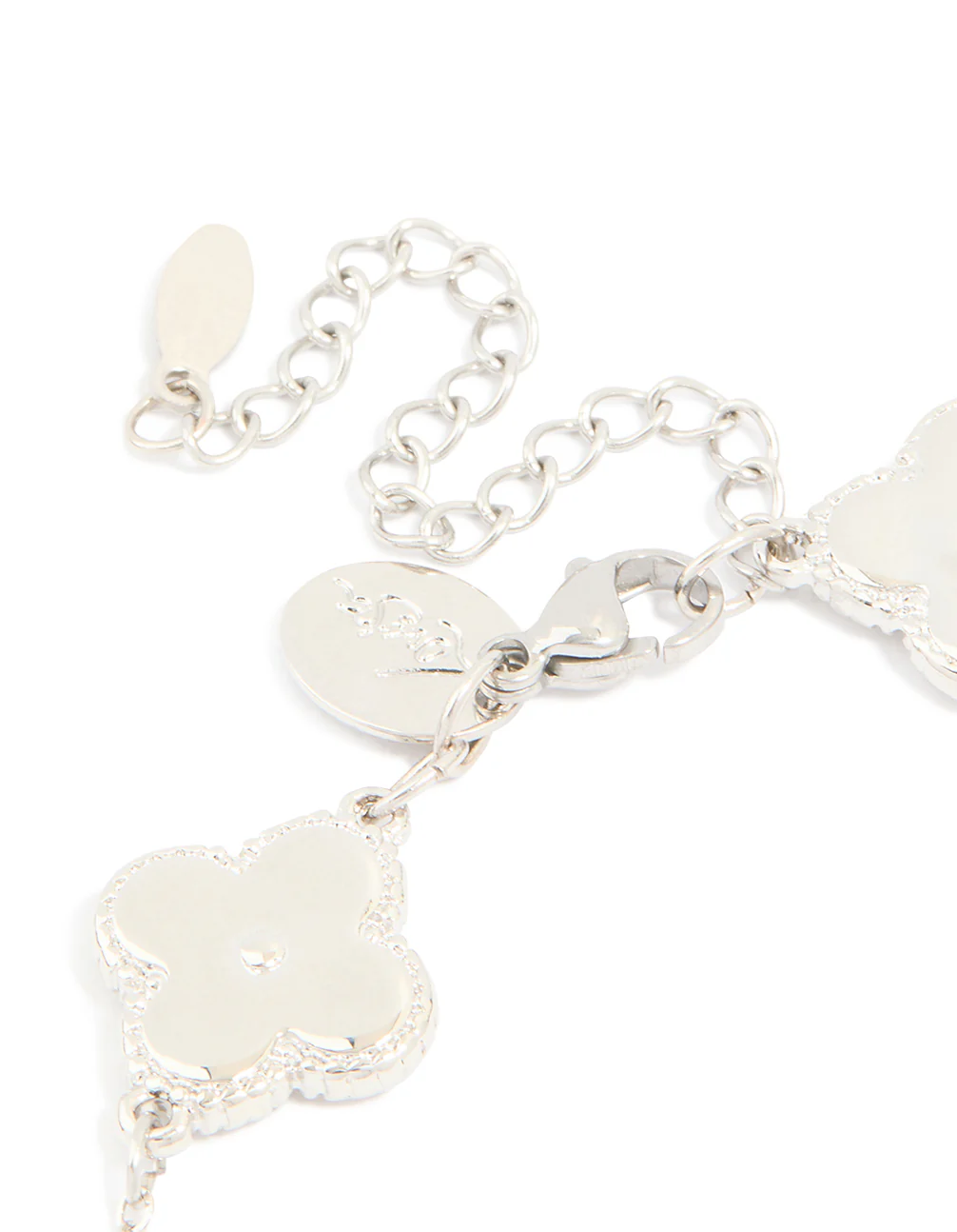 Mens Waterproof Stainless Steel Classic Clover Chain Bracelet - Image 5