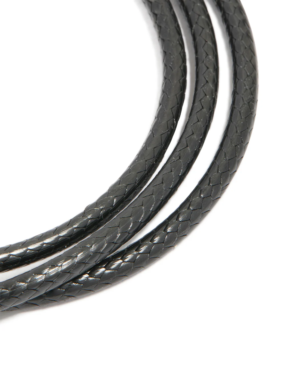 Mens Waterproof Stainless Steel Cord Wrap Bracelet - Image 4