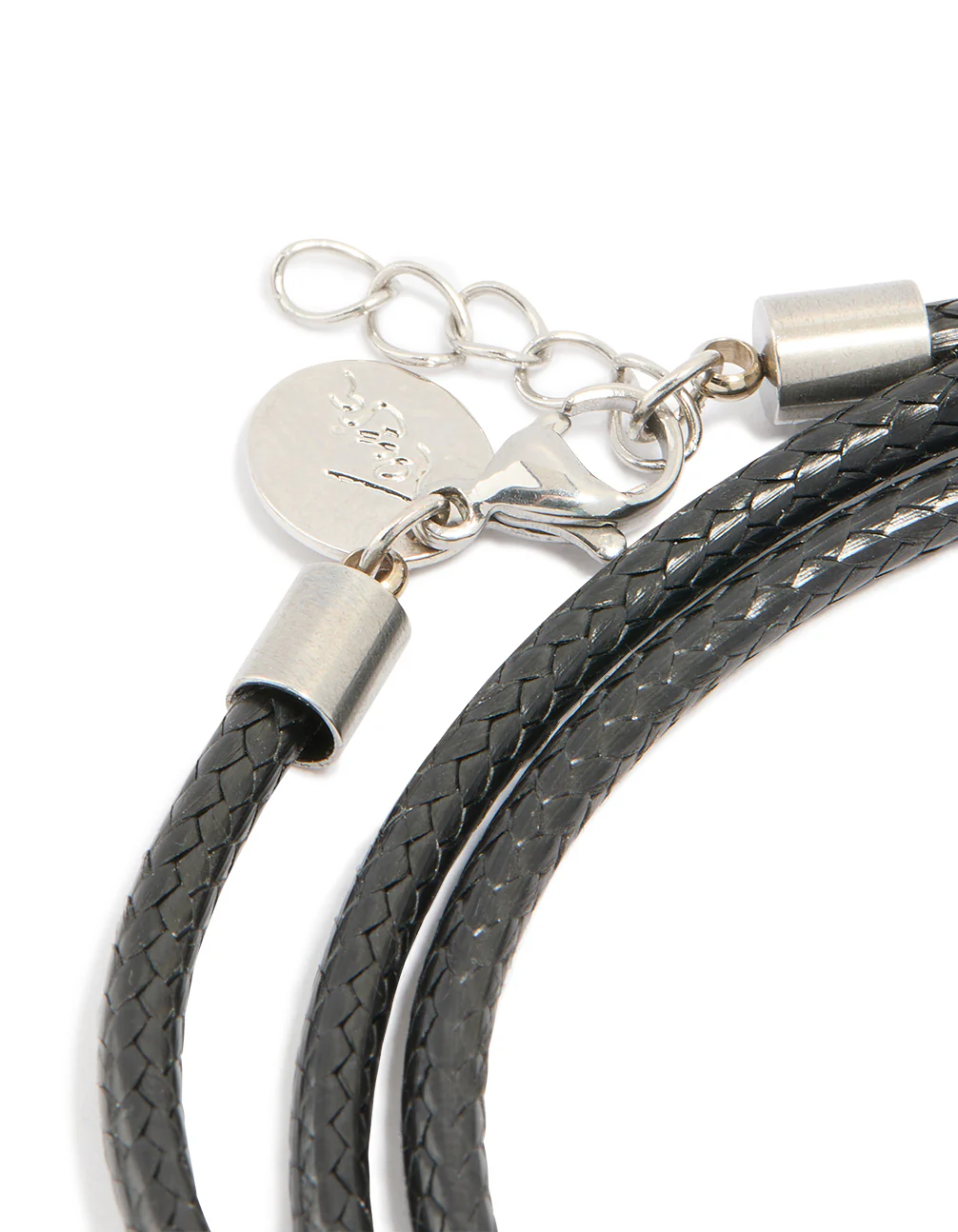 Mens Waterproof Stainless Steel Cord Wrap Bracelet - Image 5