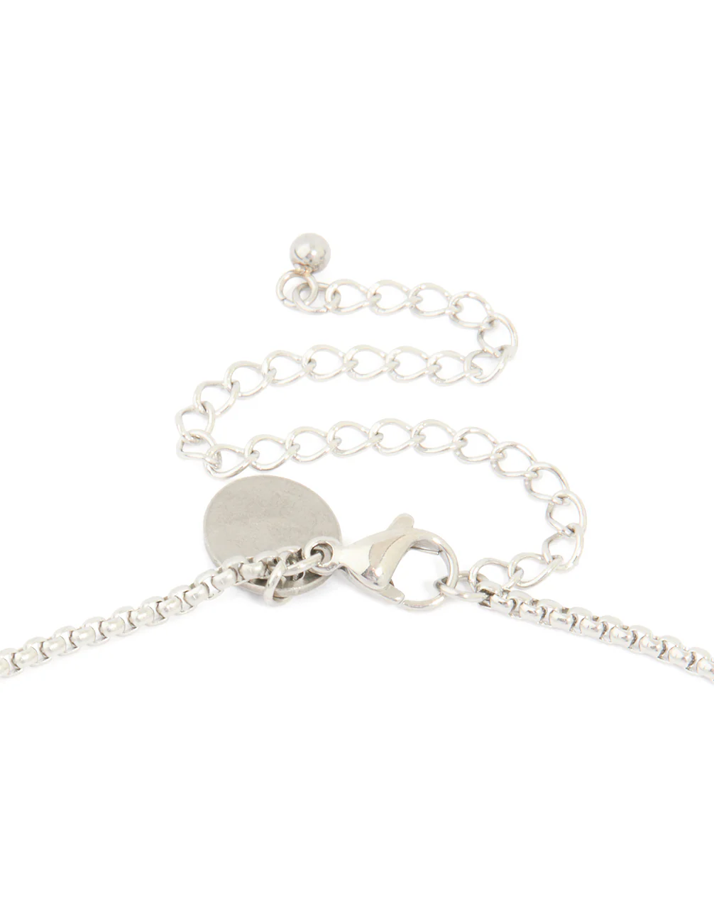 Mens Waterproof Stainless Steel Detail Tag Pendant Necklace - Image 3