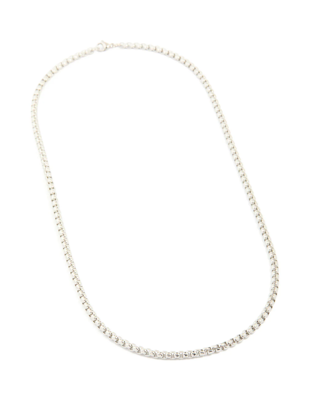 Mens Waterproof Stainless Steel Large Smooth Box Chain Necklace - Image 4