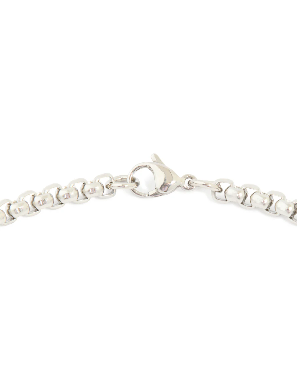 Mens Waterproof Stainless Steel Large Smooth Box Chain Necklace - Image 5