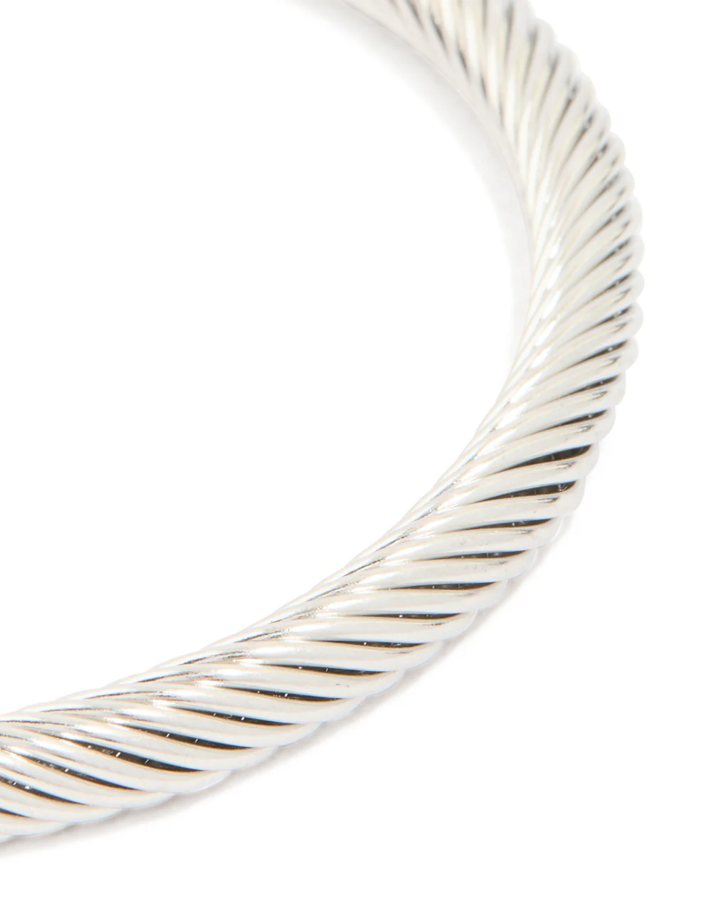 Mens Waterproof Stainless Steel Large Twisted Wire Cuff - Image 4
