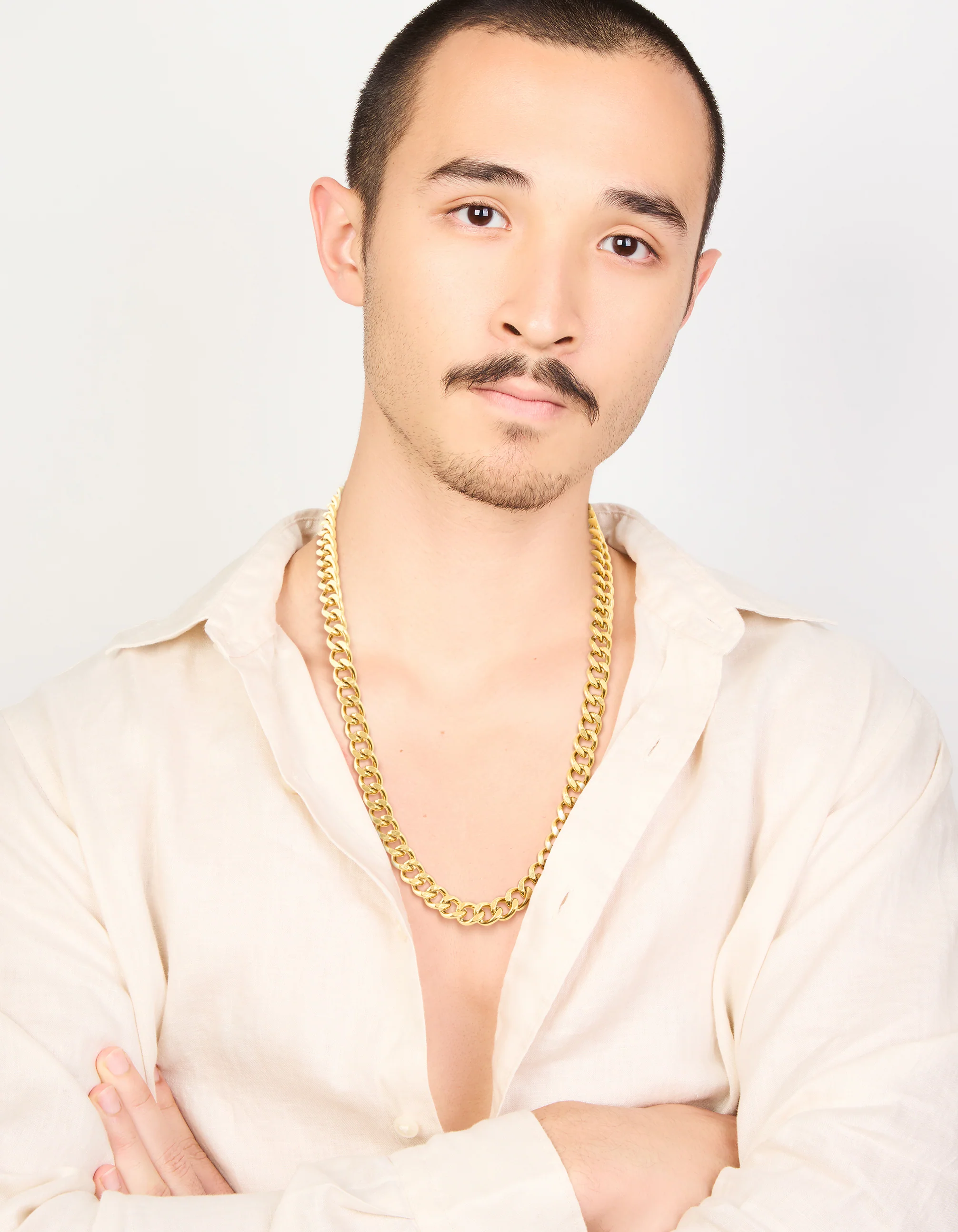 Mens Waterproof Gold Plated Stainless Steel Miami Cuban Link Necklace - Image 3
