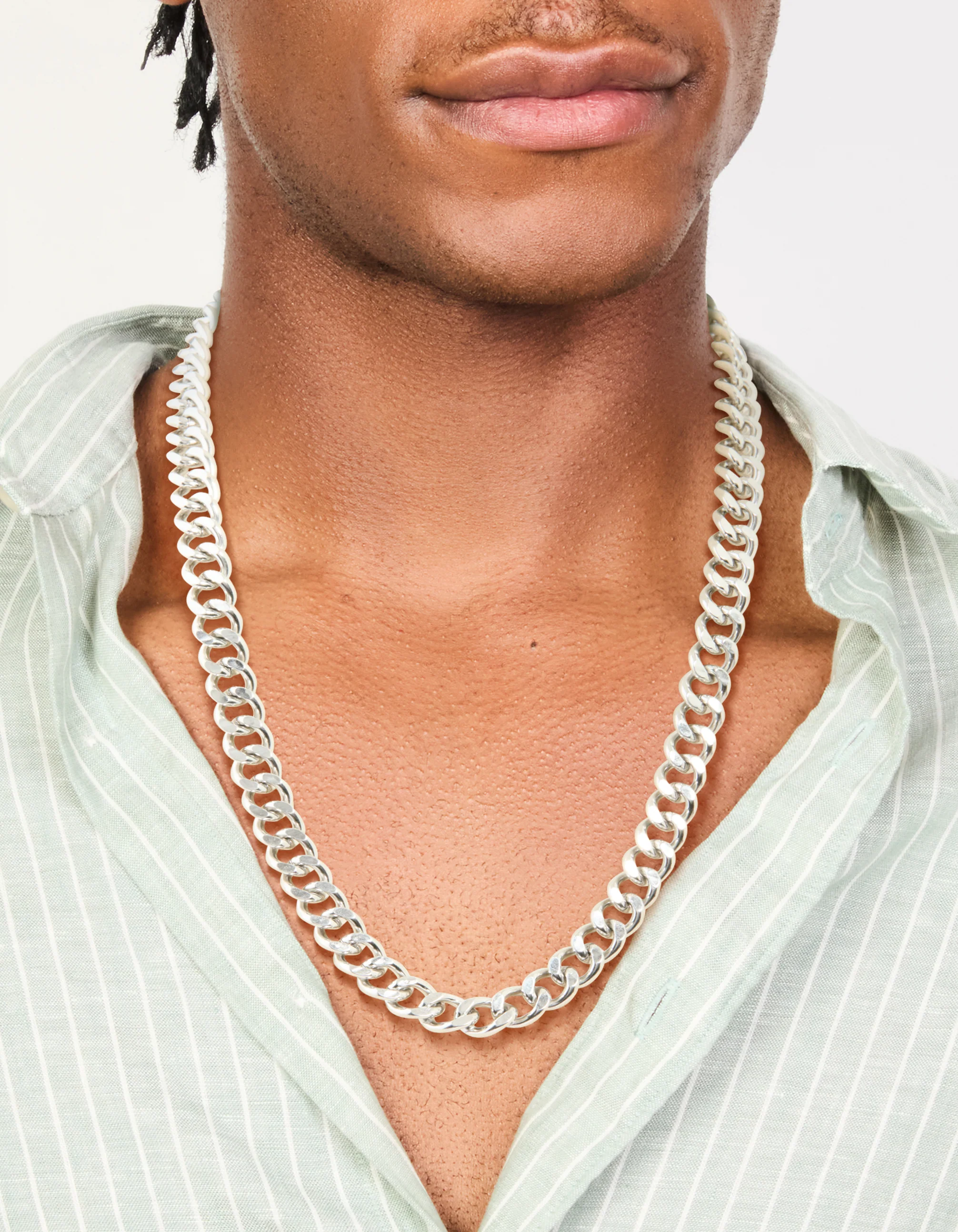 Mens Waterproof Stainless Steel Miami Cuban Link Necklace - Image 2