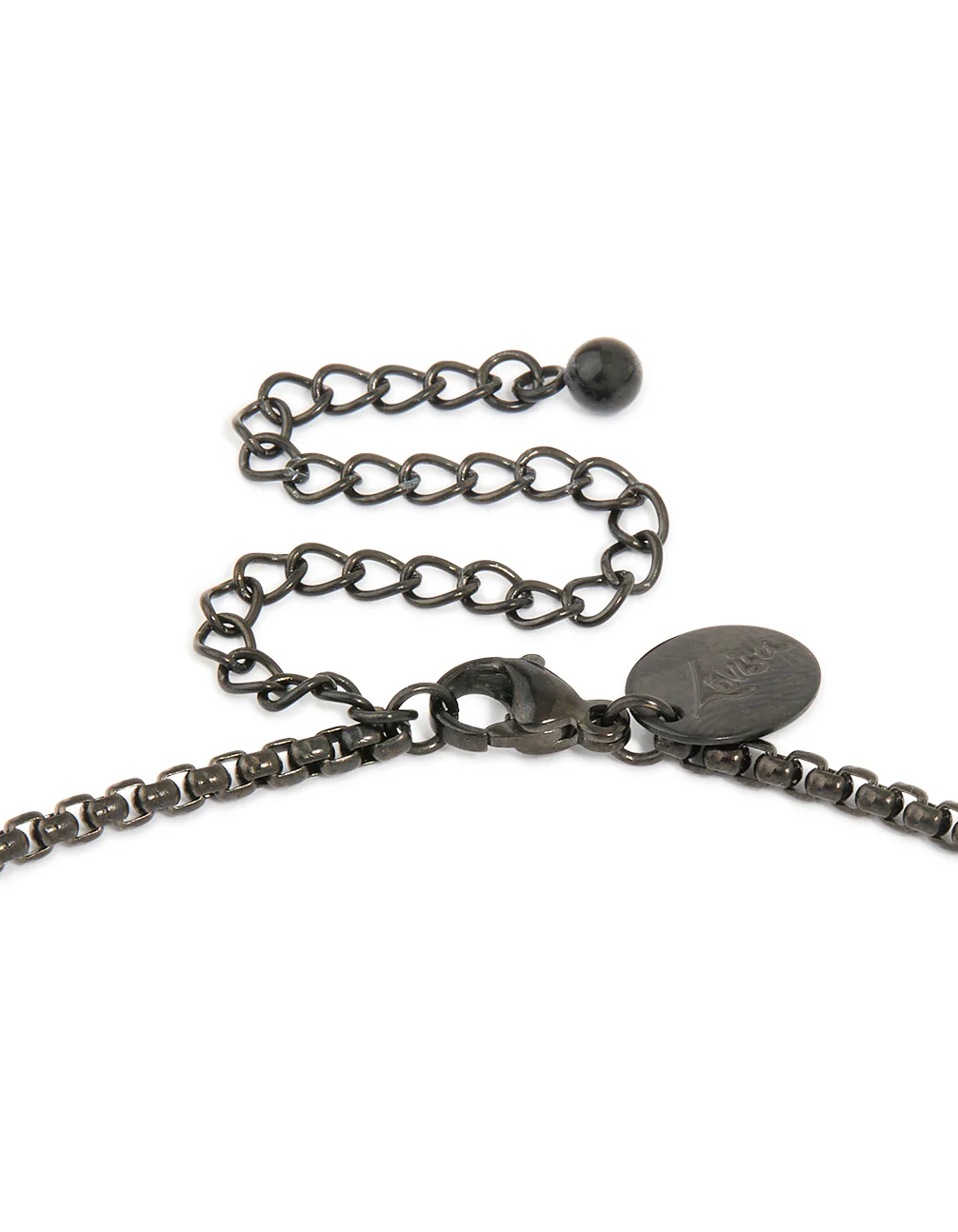 Mens Waterproof Stainless Steel Mixed Rondelle Necklace - Image 5