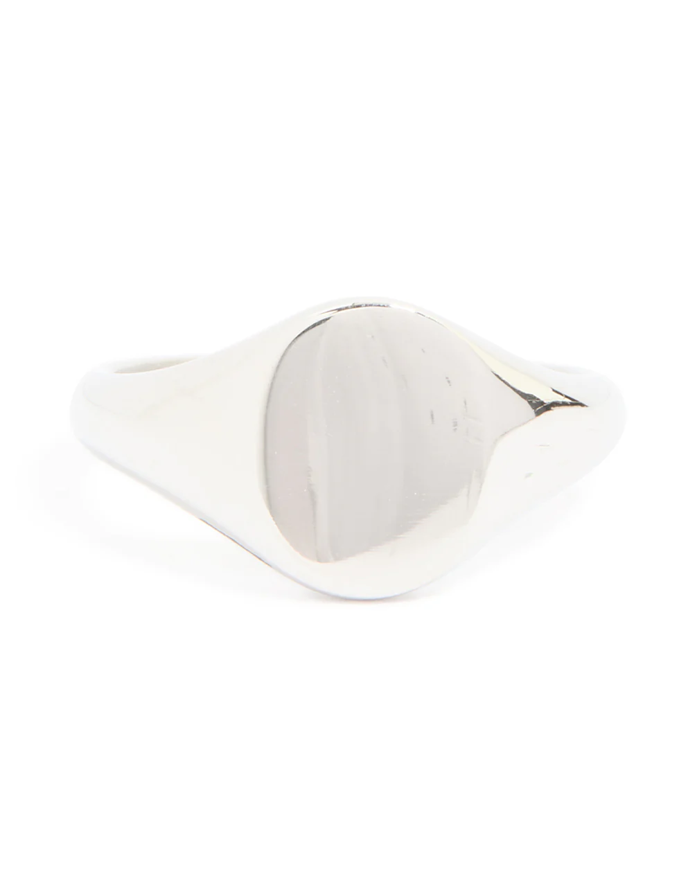 Mens Waterproof Stainless Steel Oval Signet Ring - Image 5