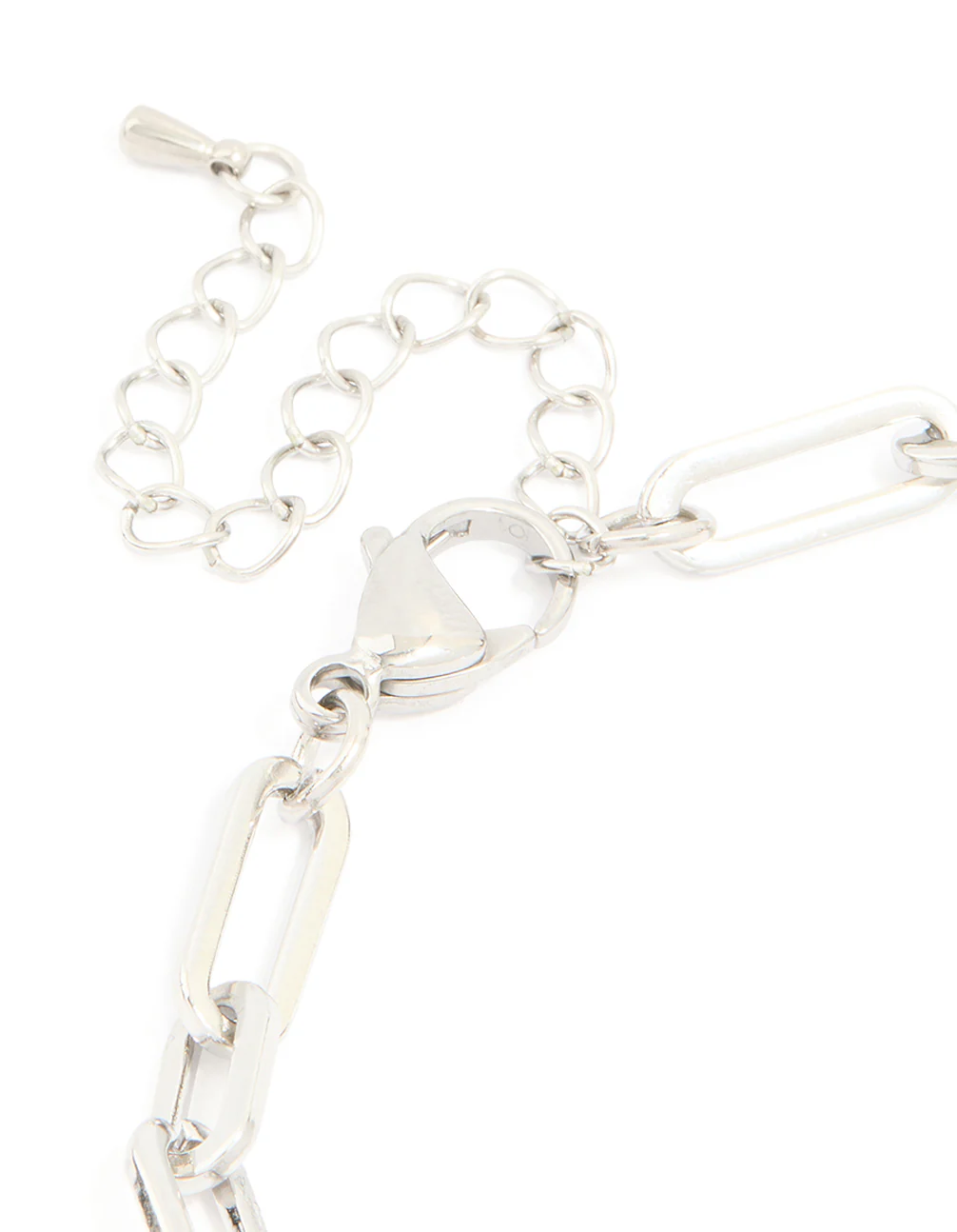 Mens Waterproof Stainless Steel Paperclip Chain Bracelet - Image 5