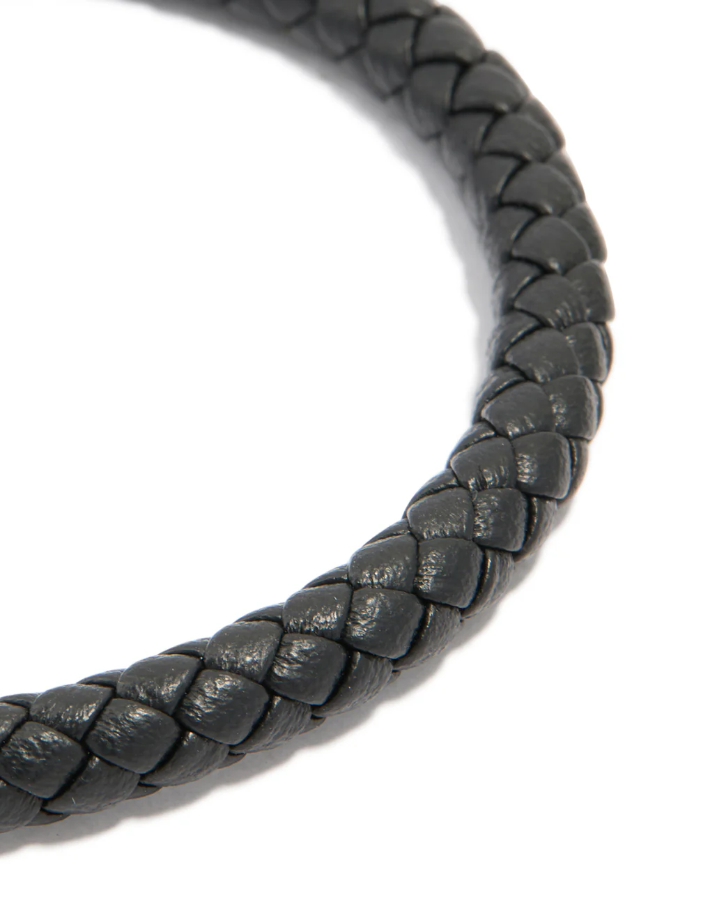 Mens Waterproof Stainless Steel Single Braided Cord Bracelet - Image 4
