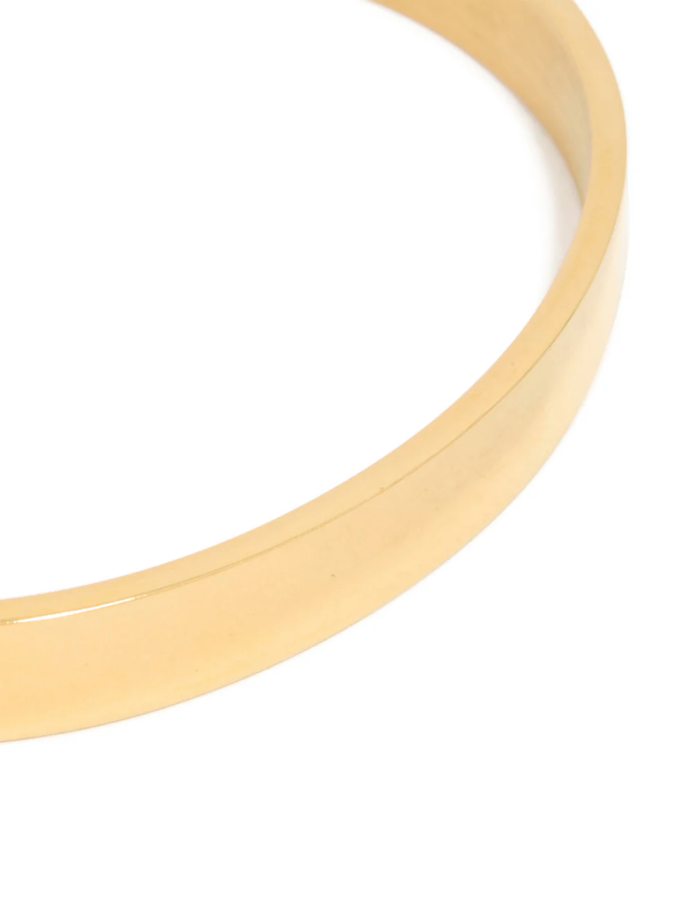 Mens Waterproof Gold Plated Stainless Steel Smooth Flat Wrist Cuff - Image 4