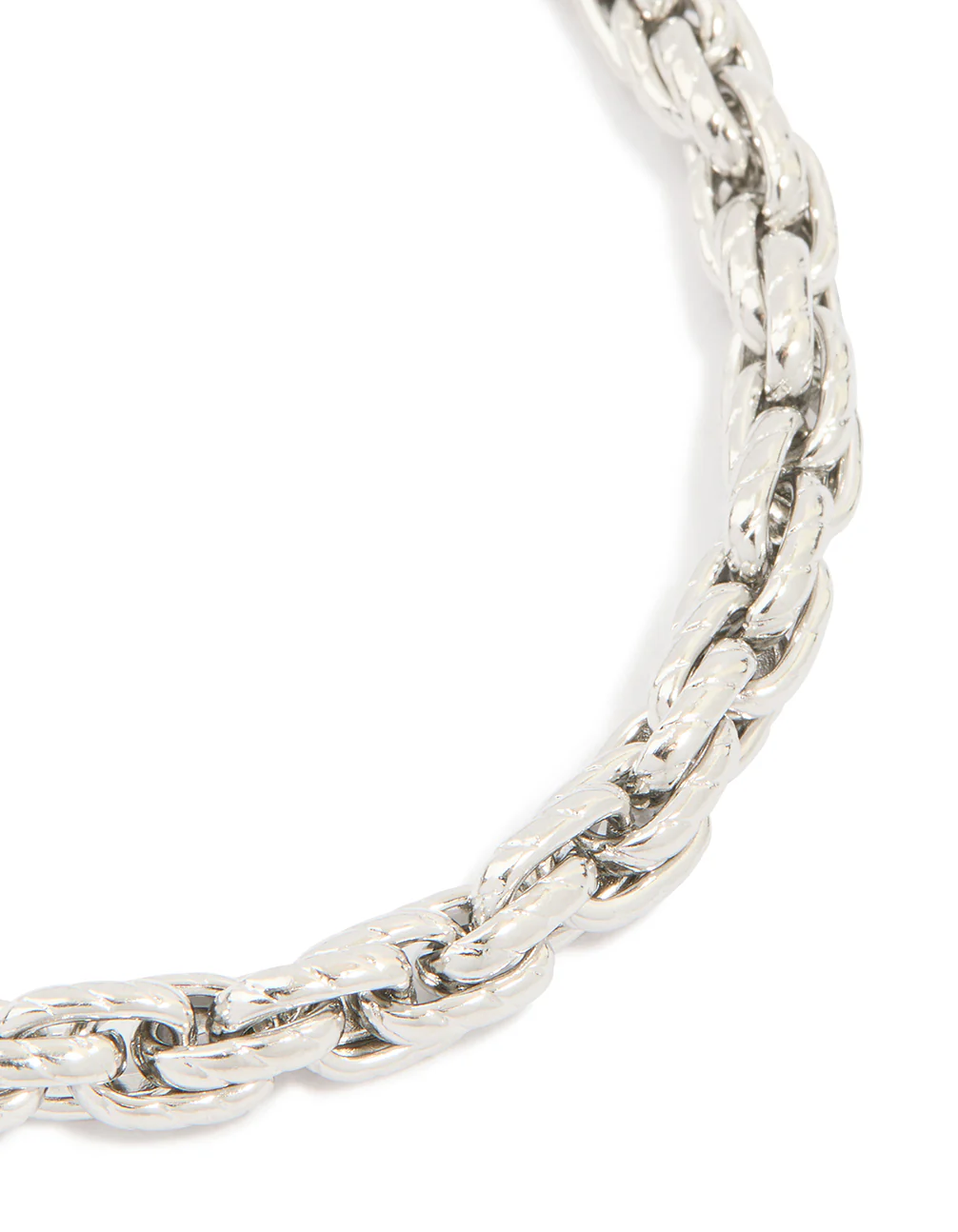 Mens Waterproof Stainless Steel Twist Link Chain Bracelet - Image 4