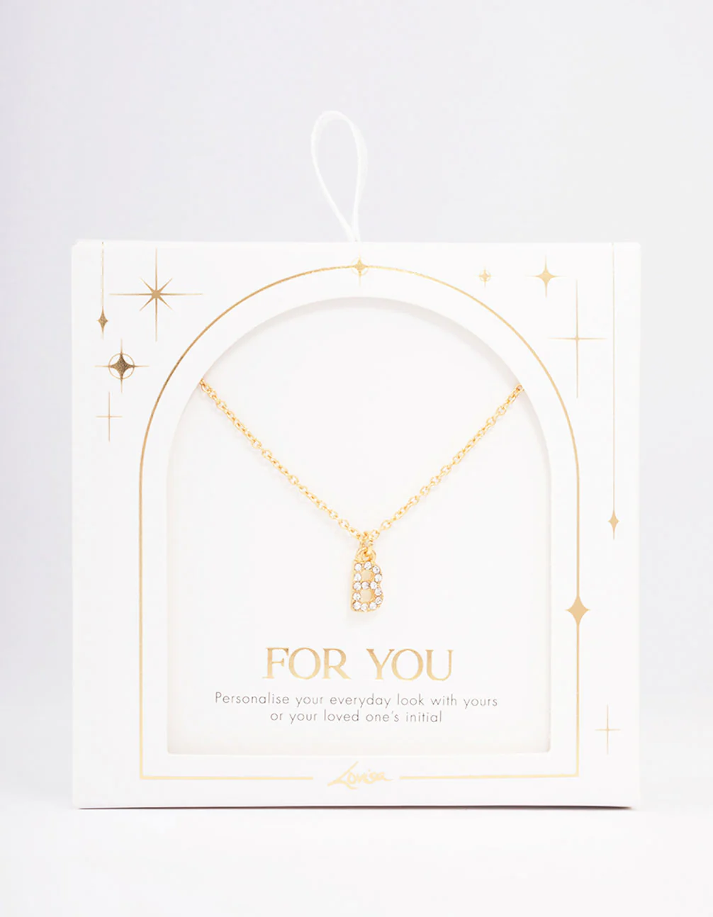 Gold Plated Letter B Pendant Necklace - Image 2
