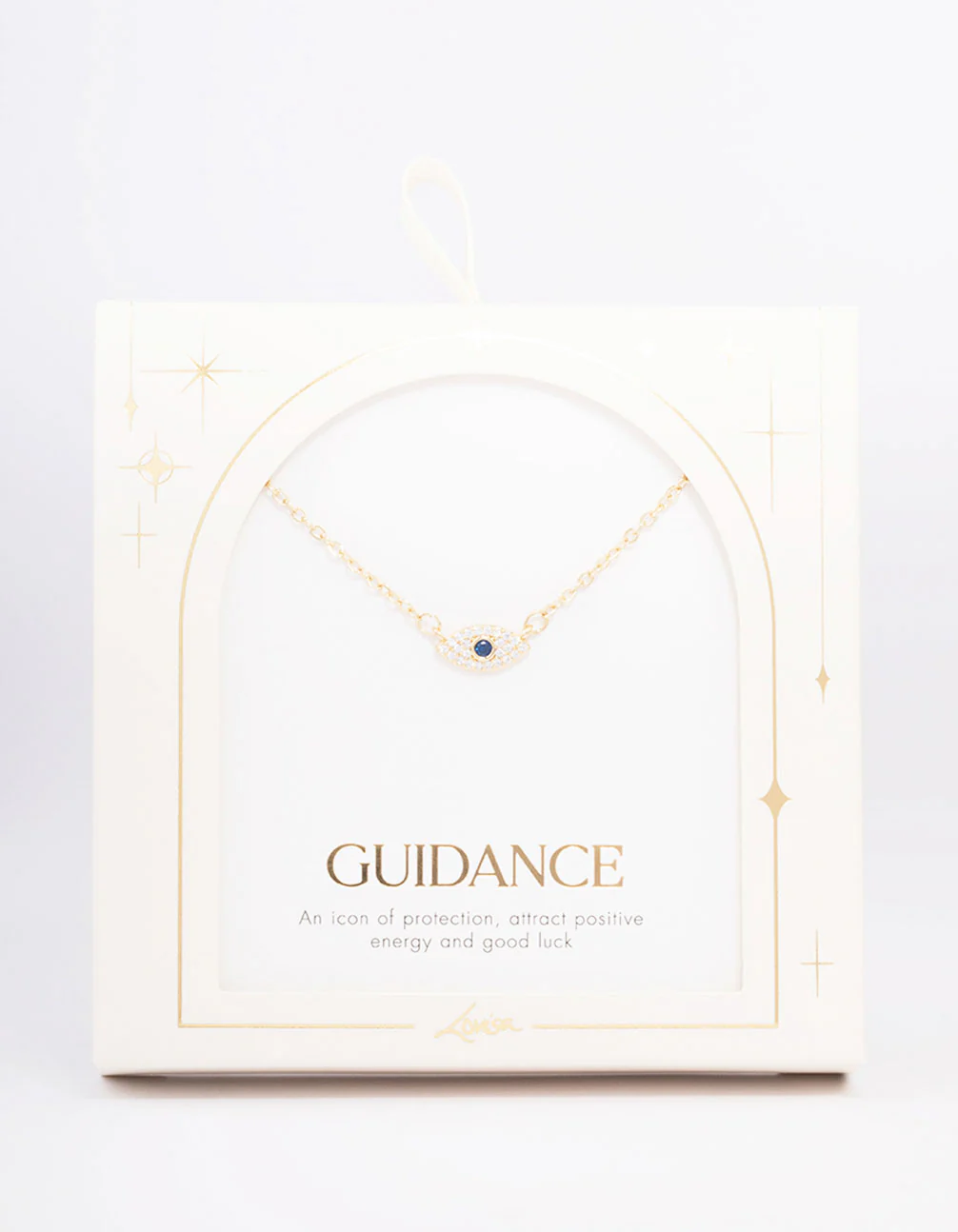Gold Plated Cubic Zirconia Mini Evil Eye Pendant Necklace - Image 2