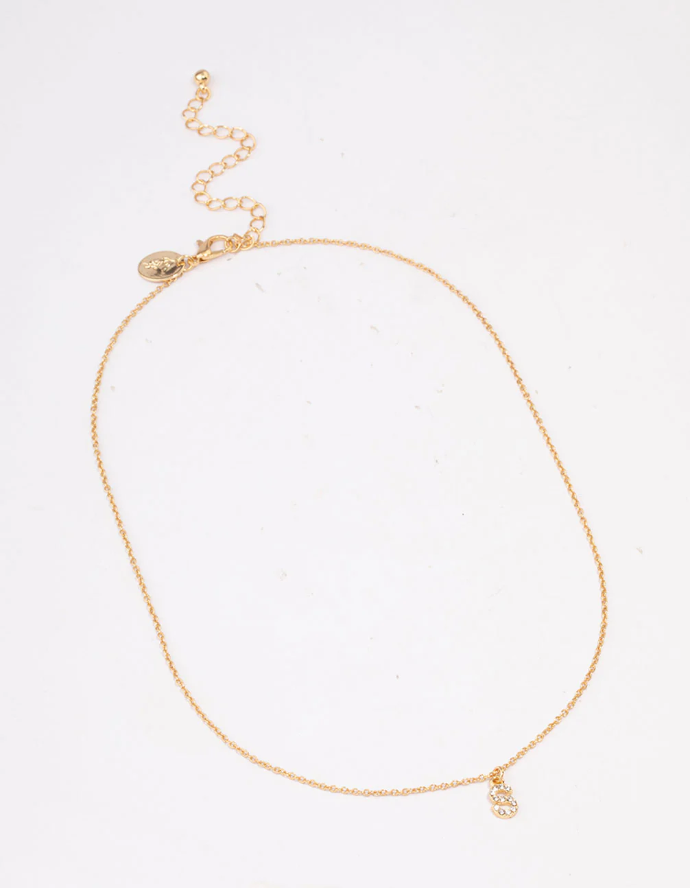 Gold Plated Letter S  Pendant Necklace - Image 2
