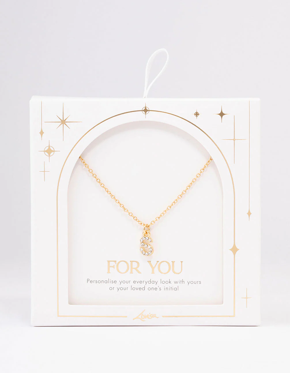 Gold Plated Letter S  Pendant Necklace - Image 3