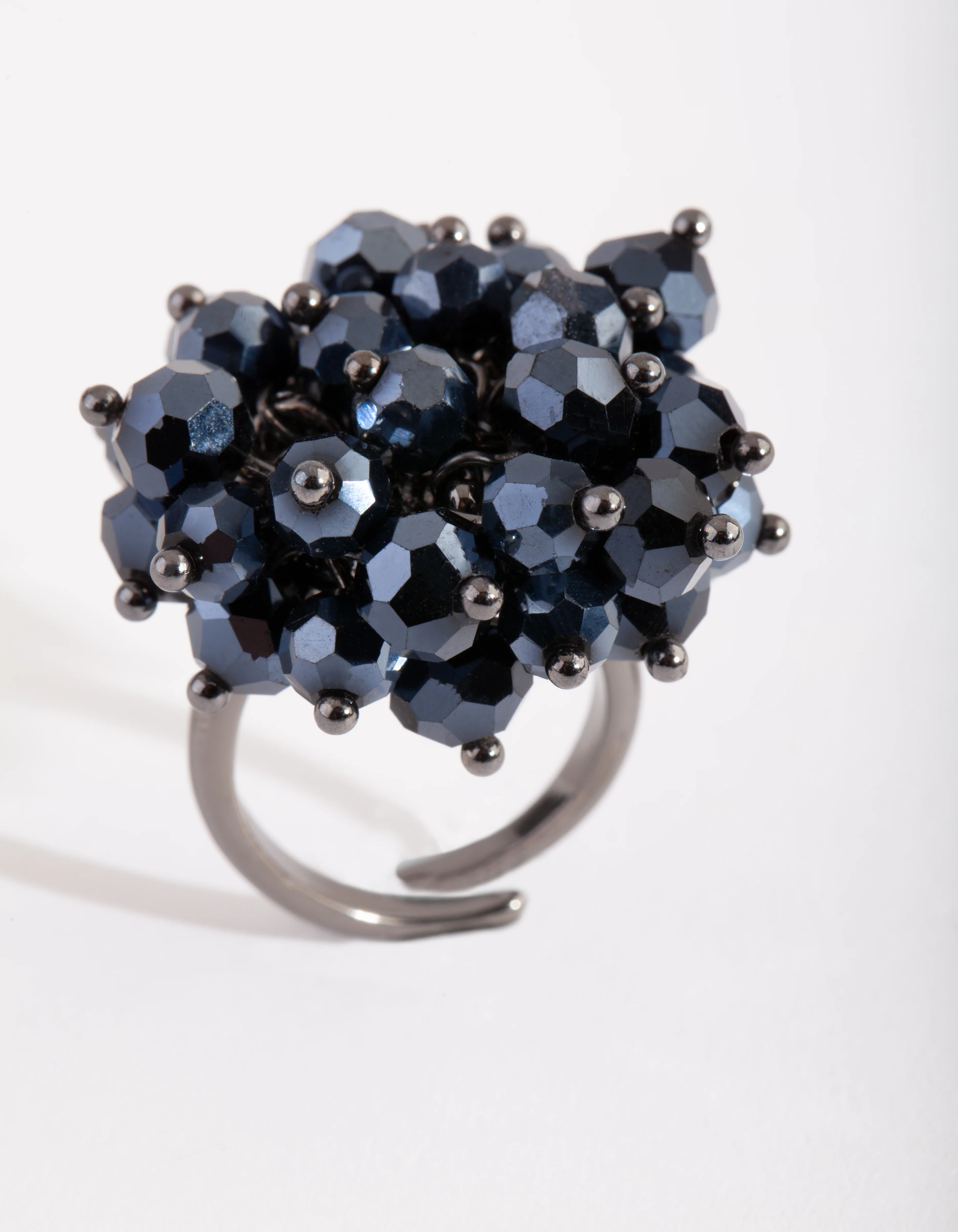 Navy Gem Cluster Ring - Image 2