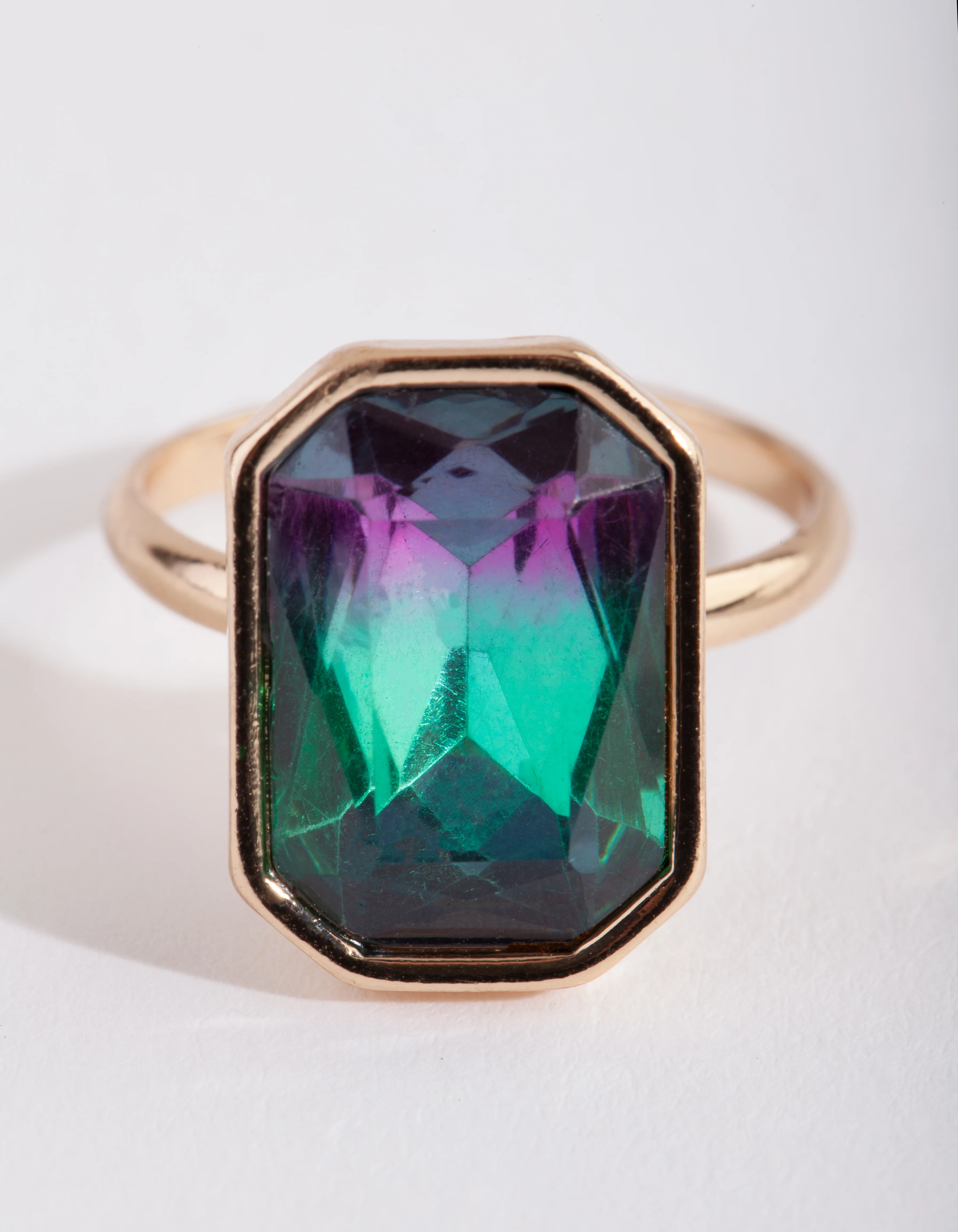 Gold Blue Ombre Ring - Image 2