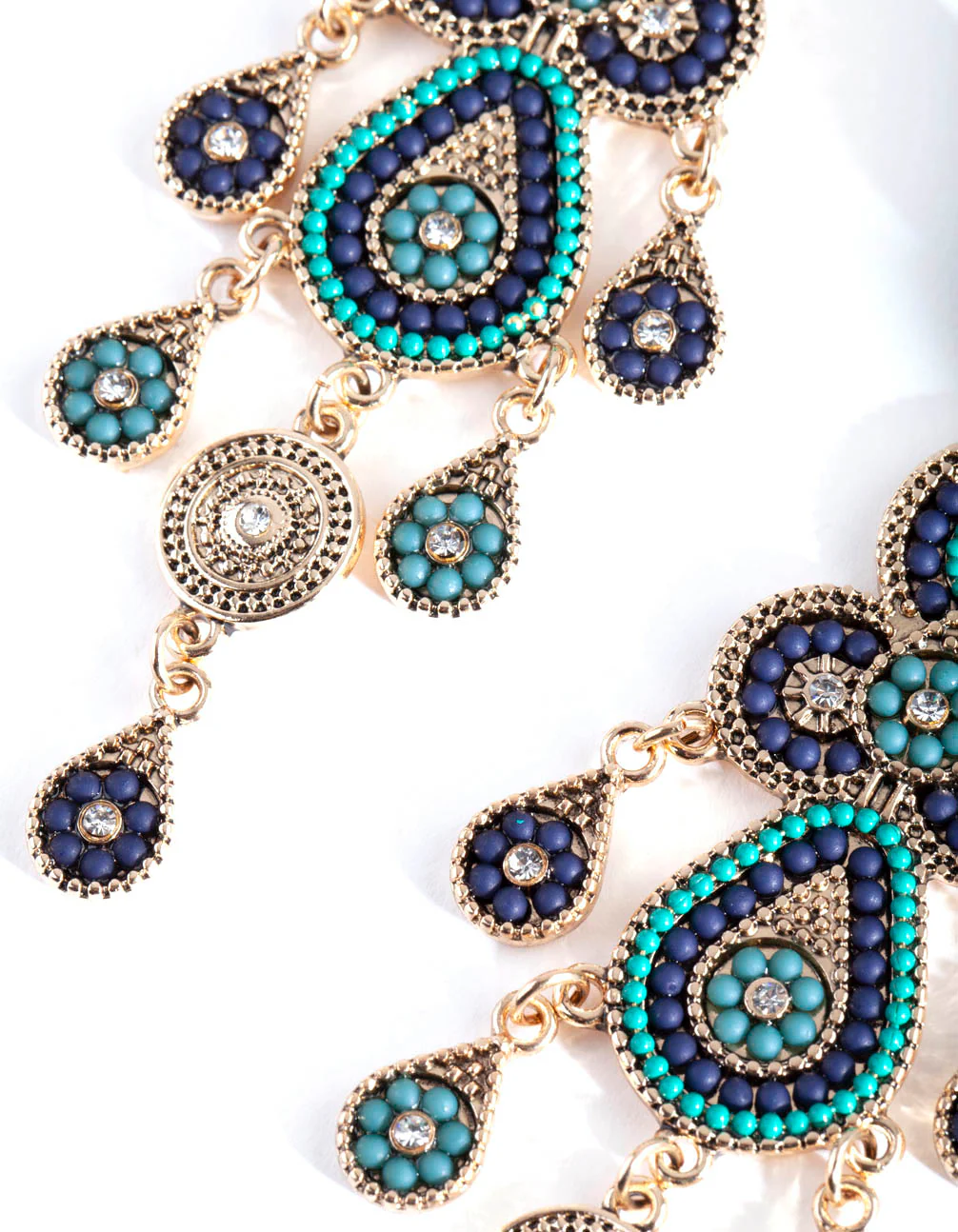 Antique Gold Bead Set Earrings - Image 3