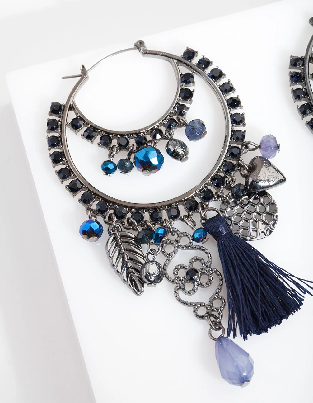 Blue Drop Earrings - Image 2