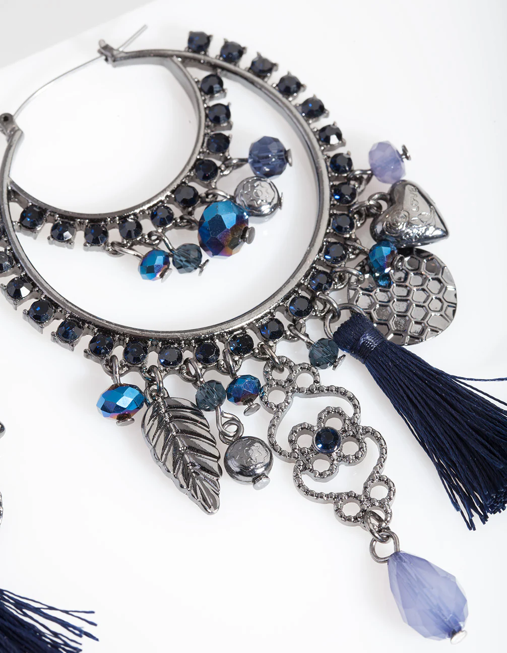 Blue Drop Earrings - Image 3