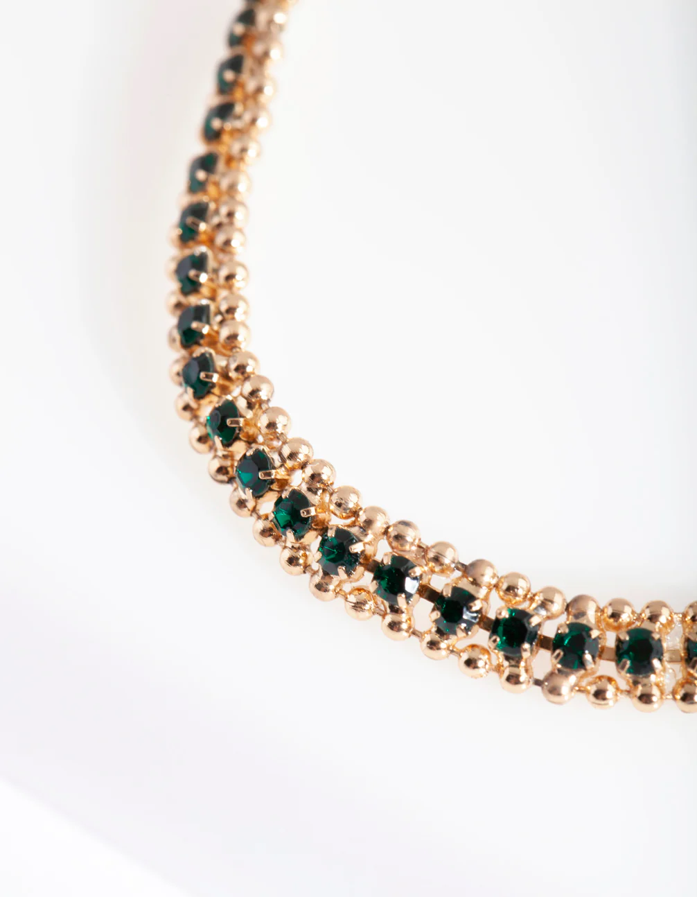Gold Emerald Toggle Bracelet - Image 3
