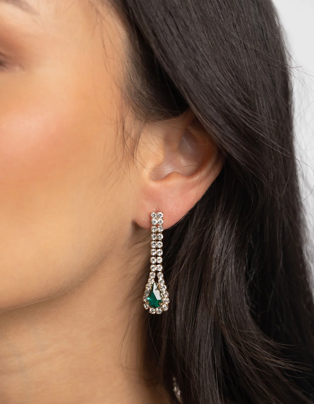 Gold Teardrop Necklace & Earrings Set - Image 5