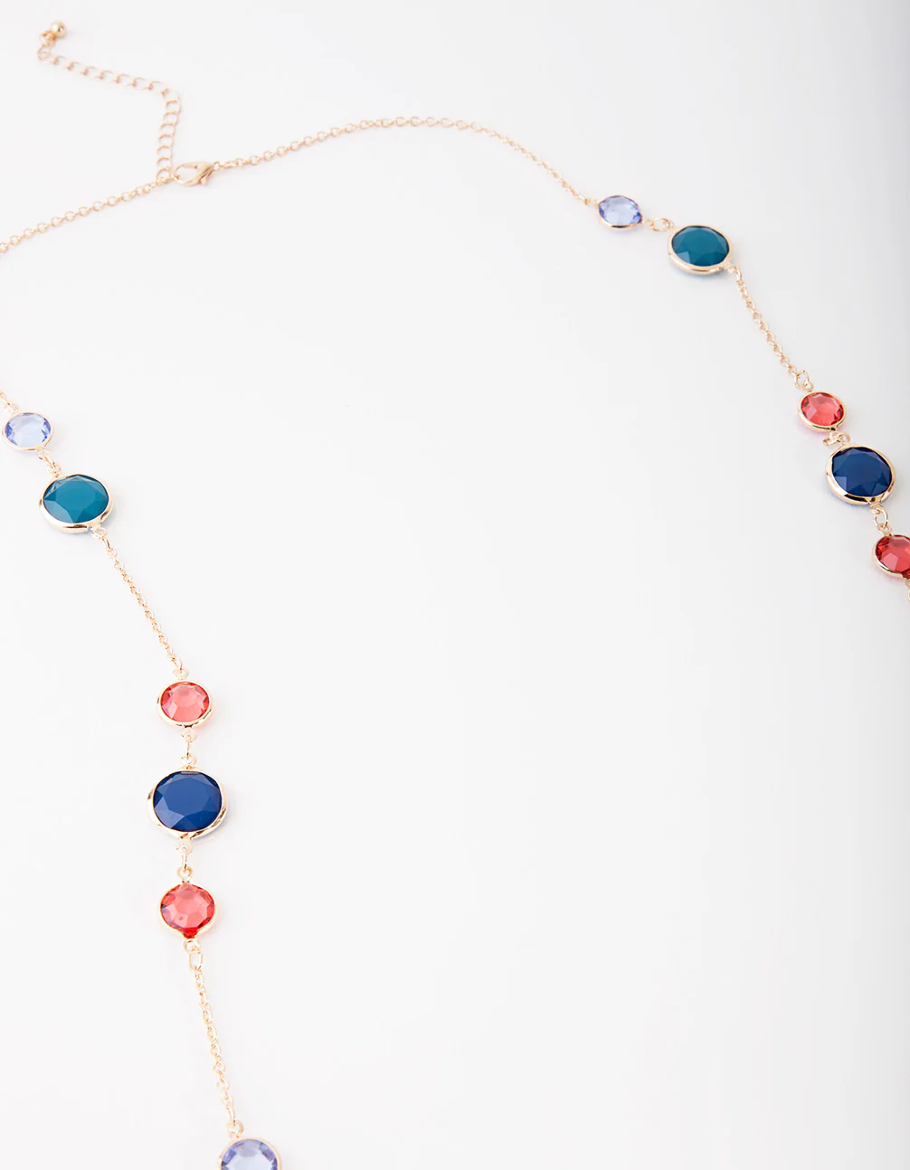 Gold Multi Stone Necklace - Image 3