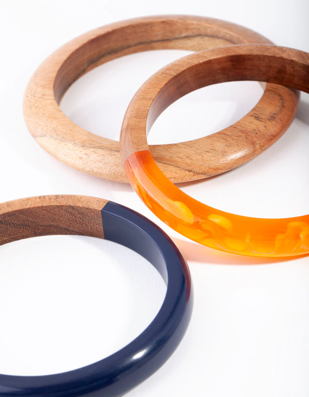 Wooden Spliced Bangle Pack - Image 3