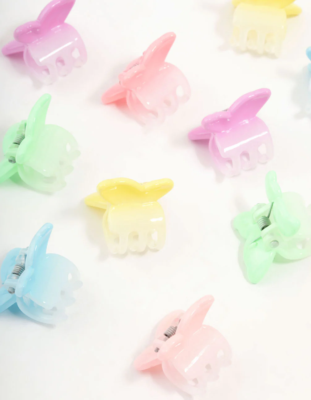 Mini Pastel Butterfly Claw Clips 12-Pack - Image 2