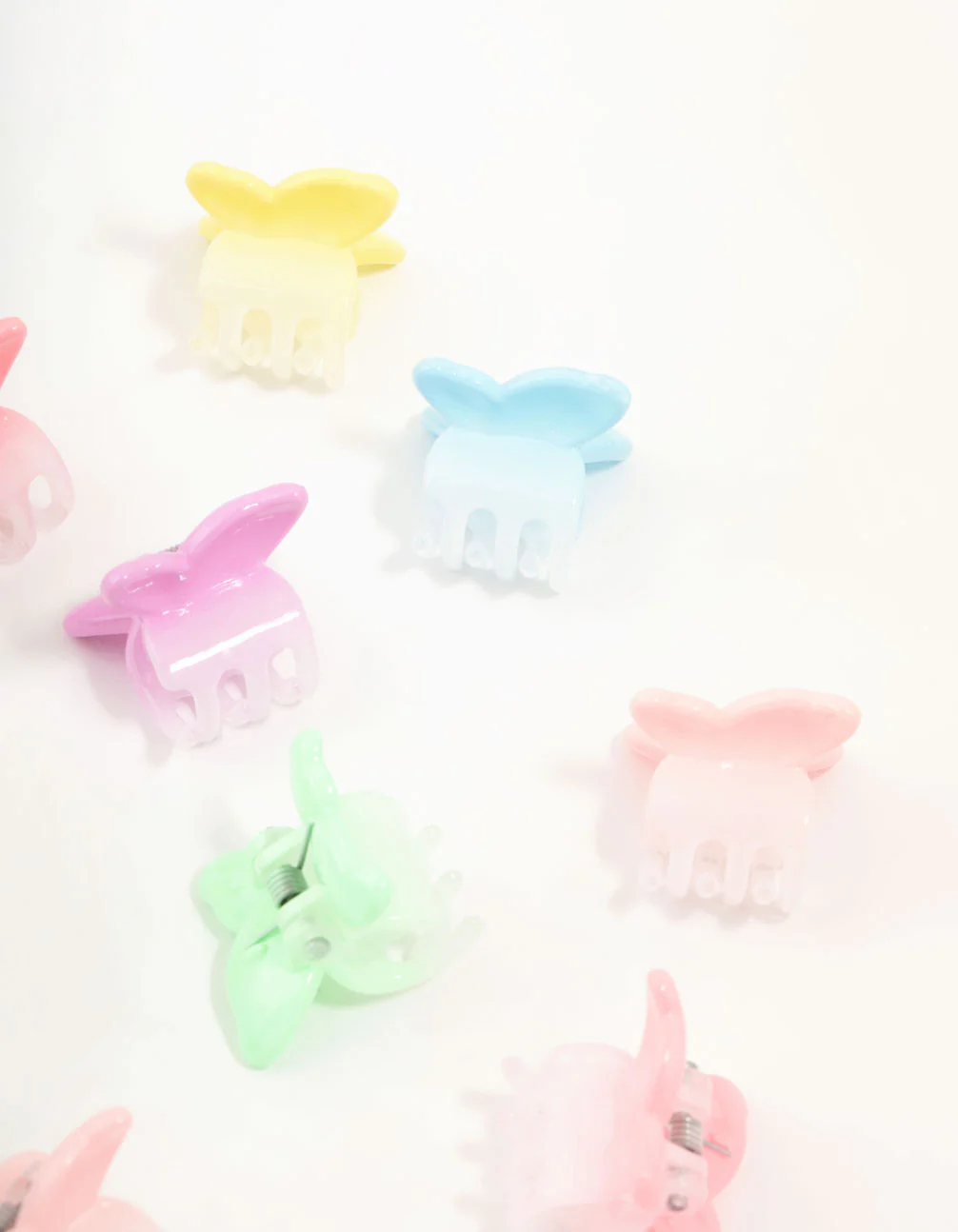 Mini Pastel Butterfly Claw Clips 12-Pack - Image 3