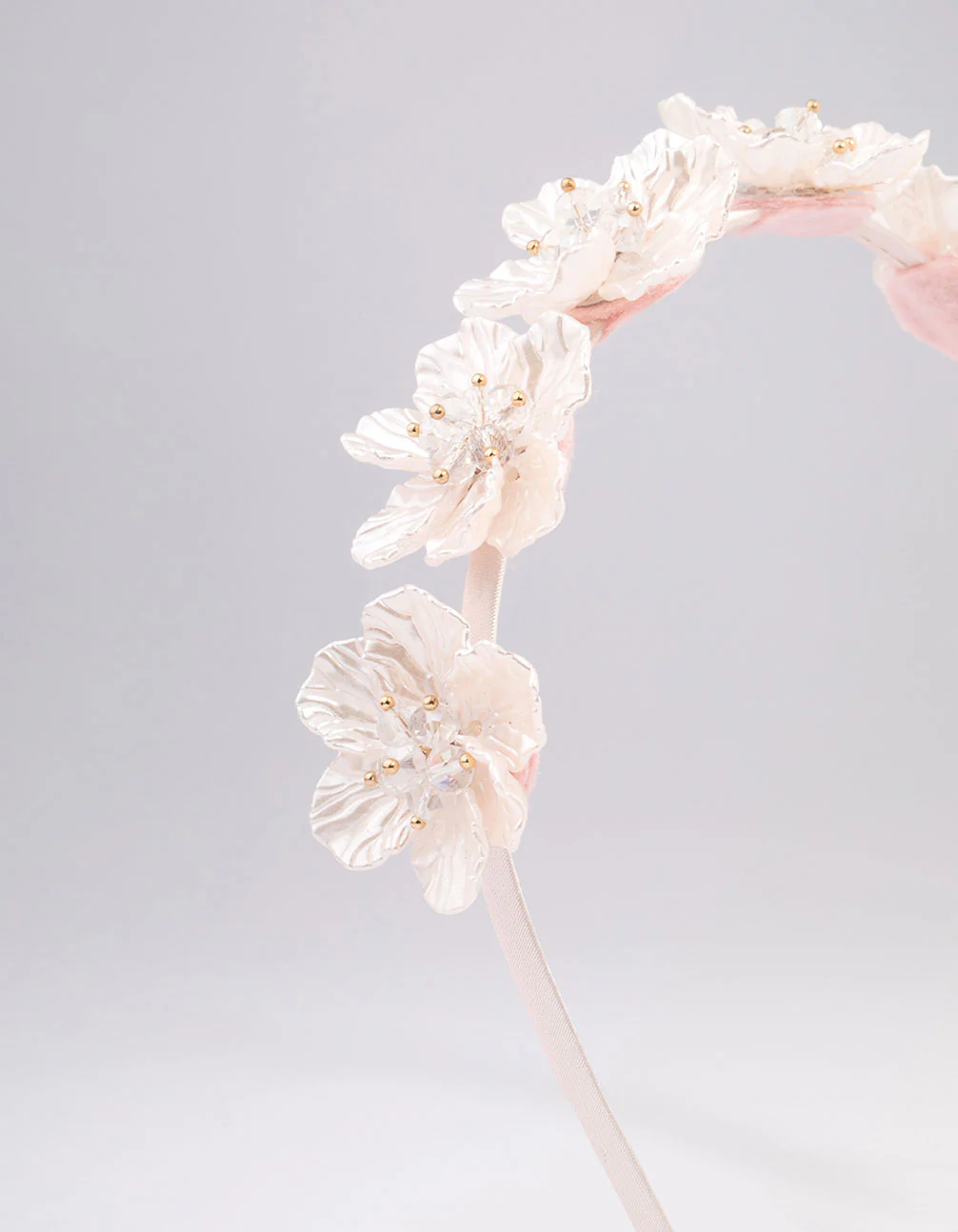 Mixed Floral Petal Detailed Headband - Image 2