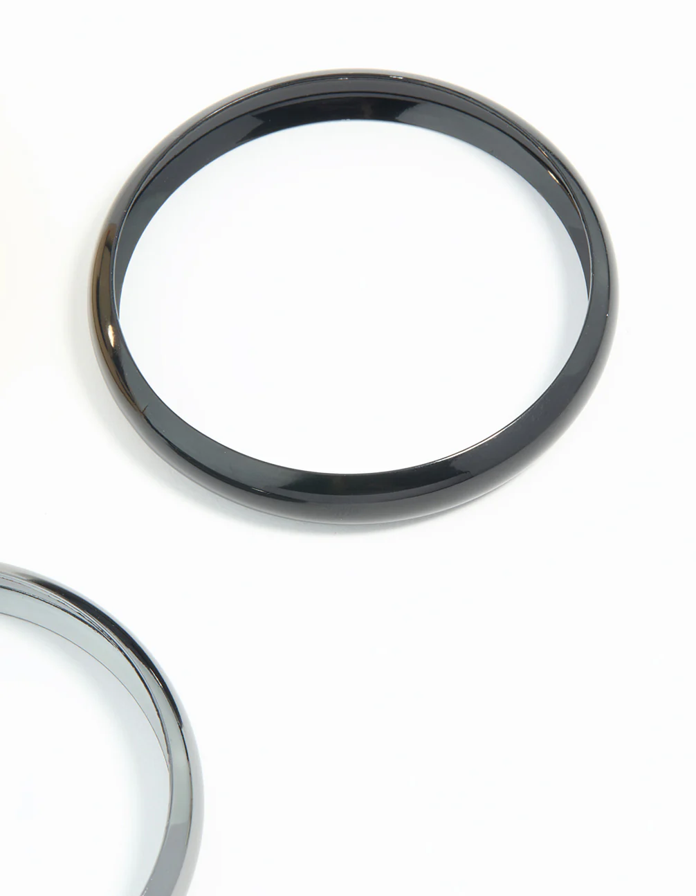 Mixed Metal Dark Blue Bangles 3-Pack - Image 3
