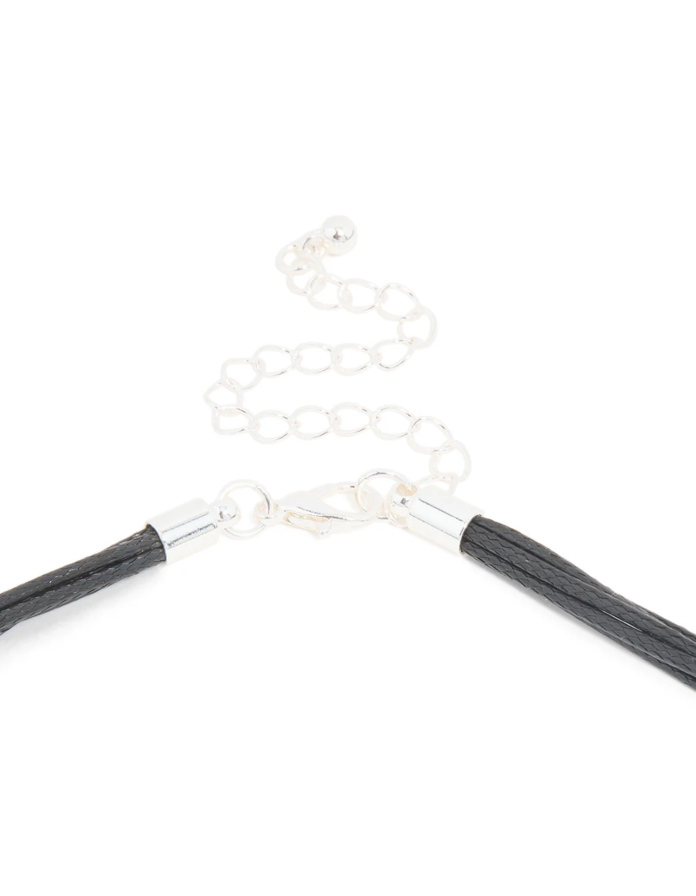 Mixed Metal Double Circle Pendant Necklace - Image 3