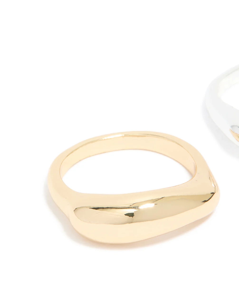 Mixed Metal Plated Bar Stacking Rings 2-Pack - Image 4