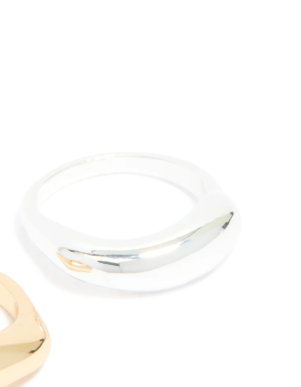 Mixed Metal Plated Bar Stacking Rings 2-Pack - Image 5